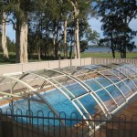 cobertura piscina baixa curvada proteja as crianças e animais domésticos mantém sua piscina mais tempo limpa